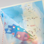 Clip and Learn Japan Clear File 4-Sheet Set Series / Tokyo Cartographic