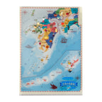 Clip and Learn Japan Clear File 4-Sheet Set Series / Tokyo Cartographic