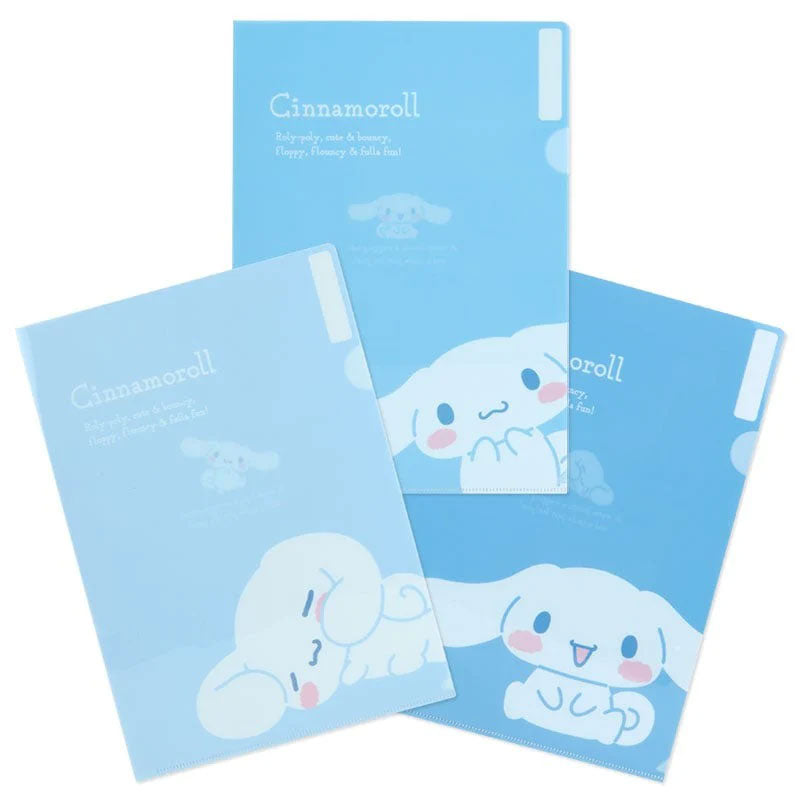 Sanrio Expressions 3-pc Clear File Folder Set