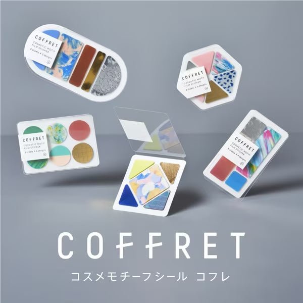 COFFRET Cosmetic Motif Film Stickers Circle / KING JIM