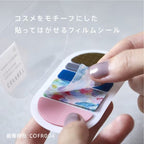 COFFRET Cosmetic Motif Film Stickers Square / KING JIM