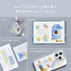 COFFRET Cosmetic Motif Film Stickers Square / KING JIM