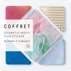 COFFRET Cosmetic Motif Film Stickers Square / KING JIM