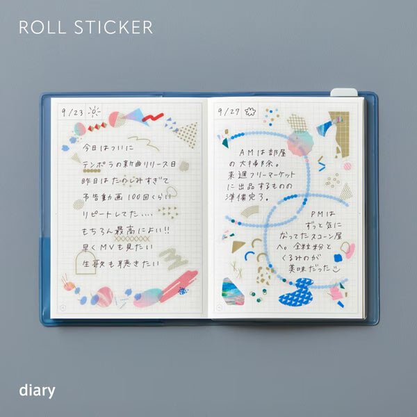 COFFRET Cosmetic Motif Film Stickers ROLL / KING JIM
