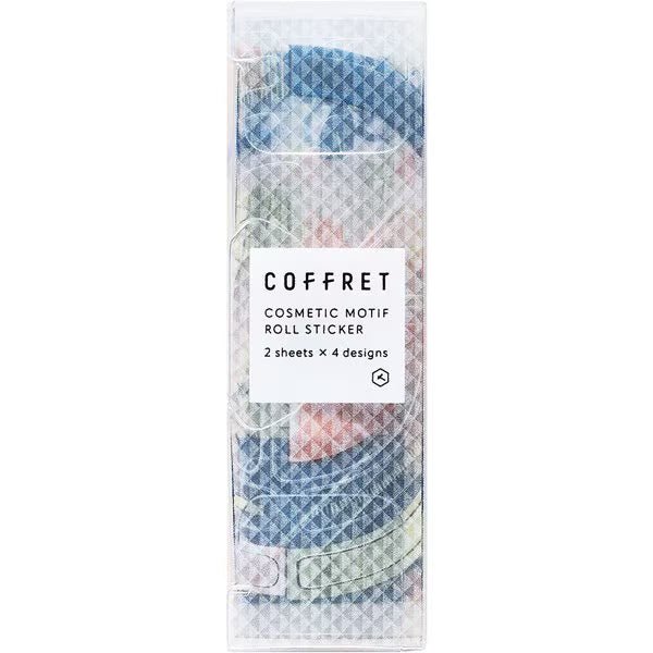 COFFRET Cosmetic Motif Film Stickers ROLL / KING JIM