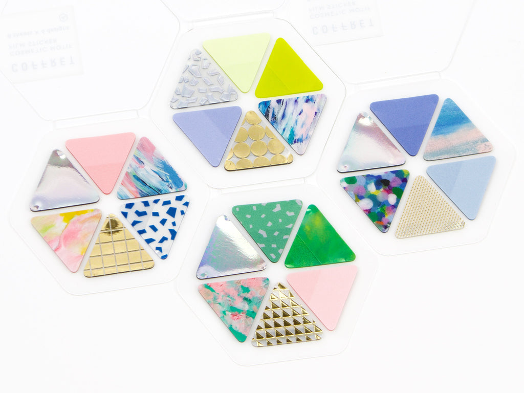 Hitotoki Coffret Cosmetic Motif Film Sticker Triangles