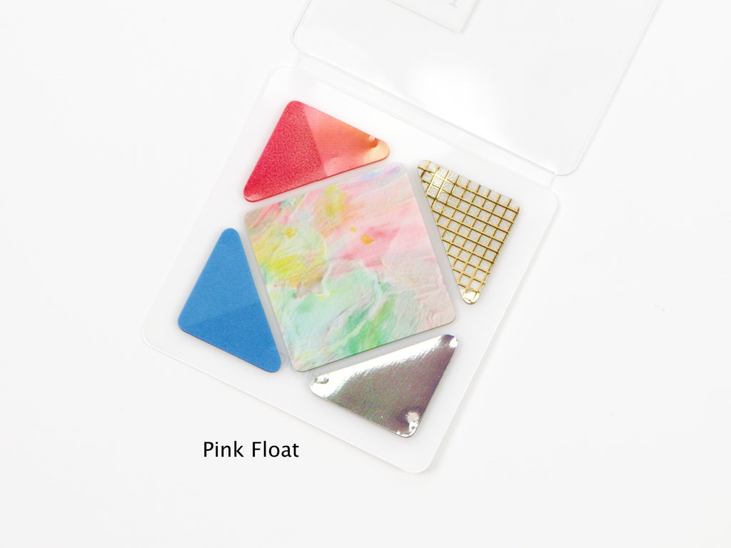 Hitotoki Coffret Cosmetic Motif Film Sticker Square and Triangle