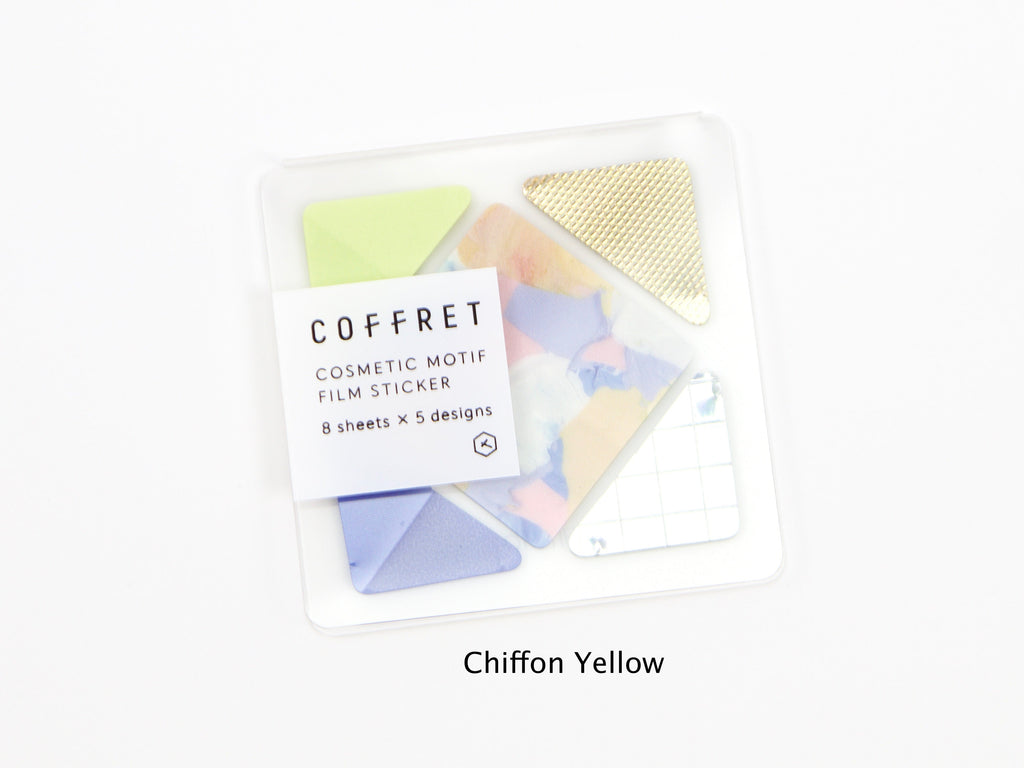Hitotoki Coffret Cosmetic Motif Film Sticker Square and Triangle