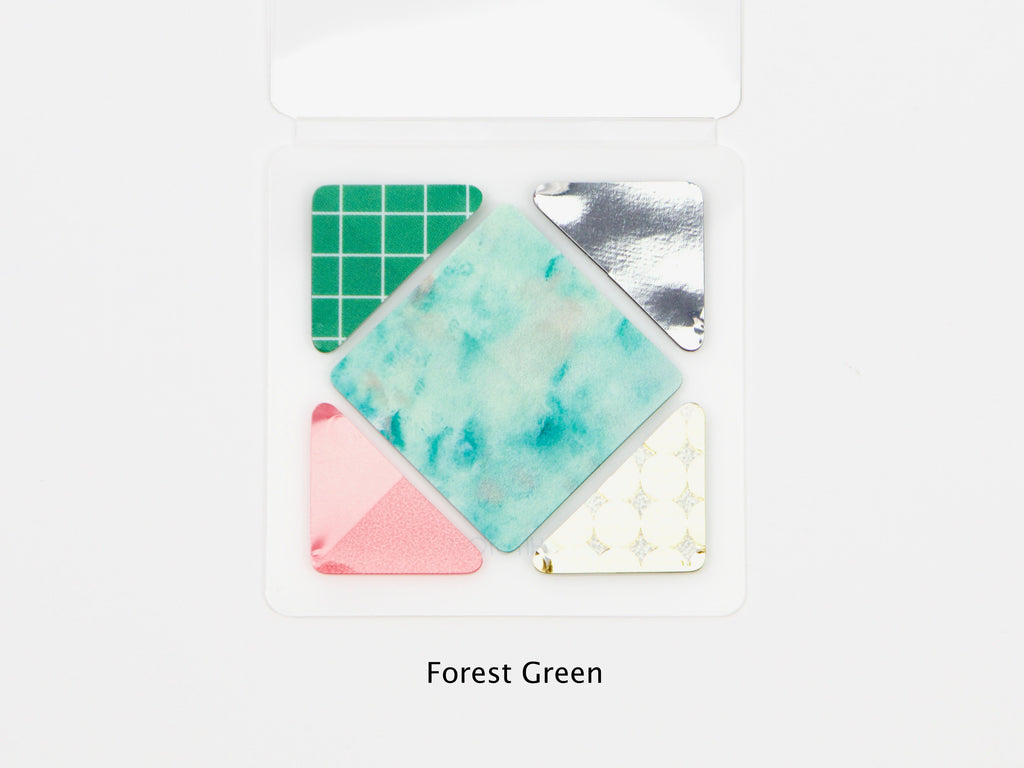 Hitotoki Coffret Cosmetic Motif Film Sticker Square and Triangle