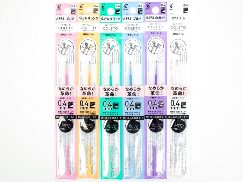 Hi-Tec C Coleto Ink Cartridge Pastels