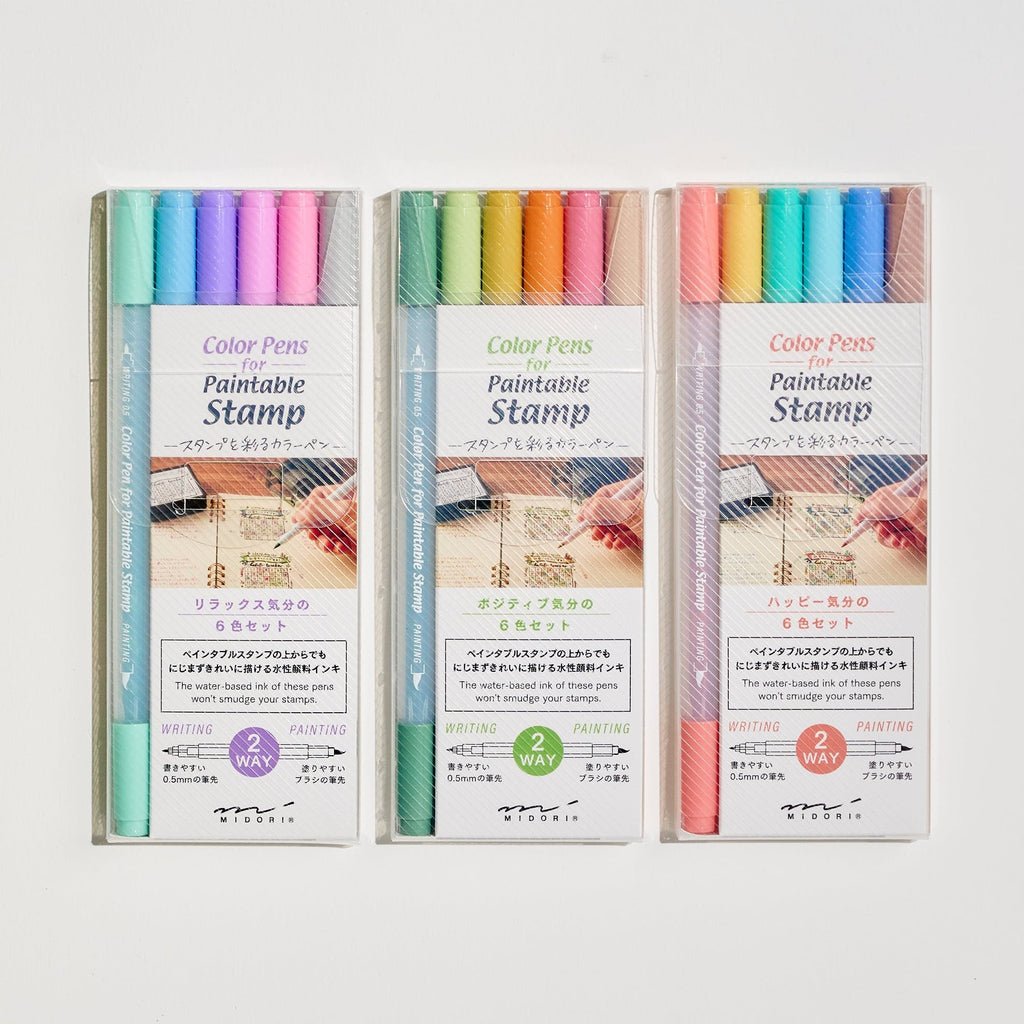 Color Pens for Paintable Stamps / MIDORI