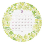 Country Time Floral Round Wall Calendar 2026 / MIDORI