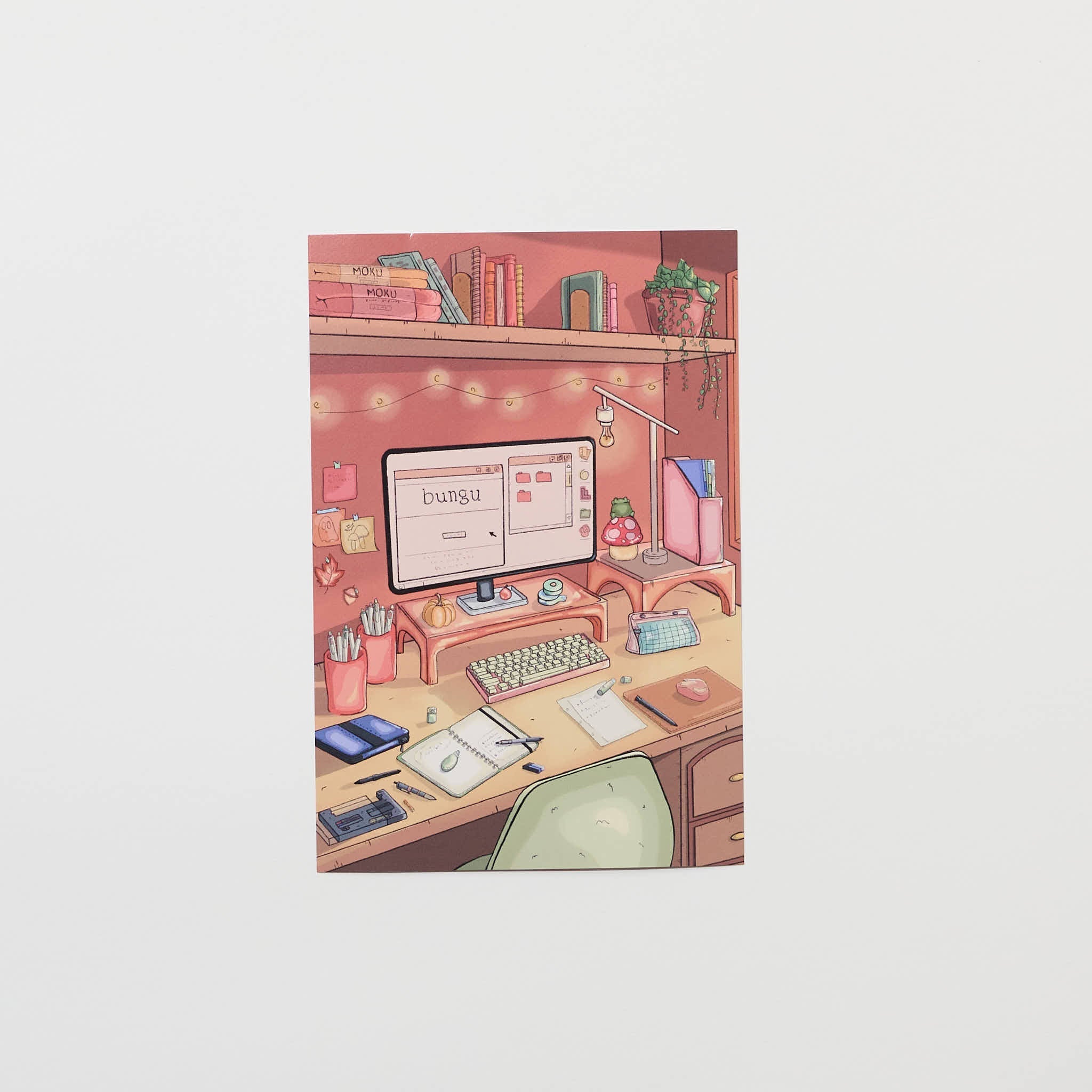 "Cozy Corner" Postcard by Catherine / Bungu