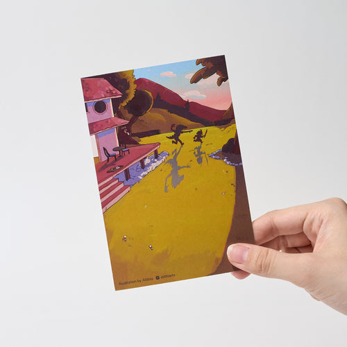 "Dear Dad" Postcard by Alithia / Bungu