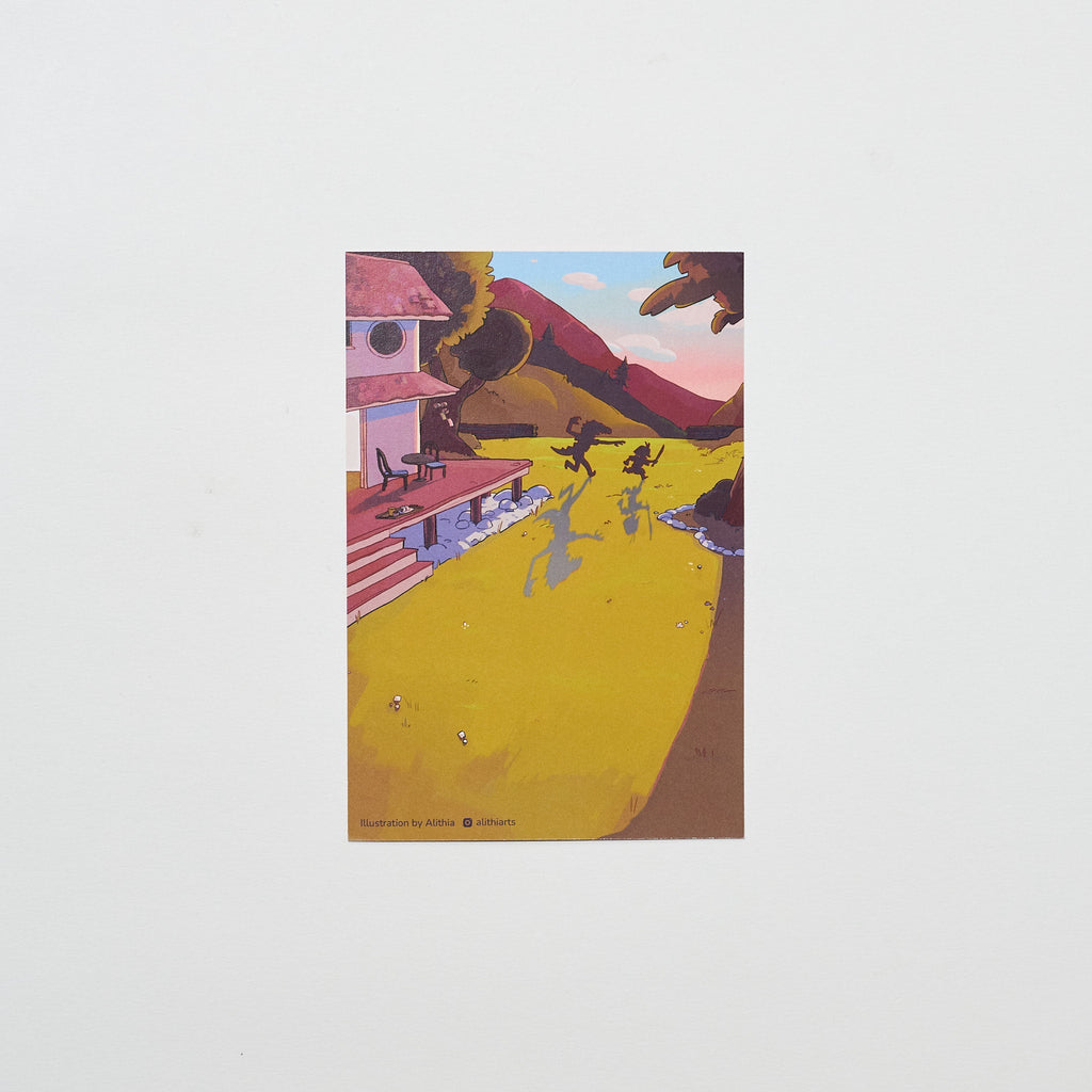 "Dear Dad" Postcard by Alithia / Bungu