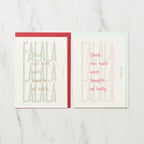 "Deck the Halls" Christmas Card / Letterpress Letters