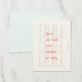 "Deck the Halls" Christmas Card / Letterpress Letters