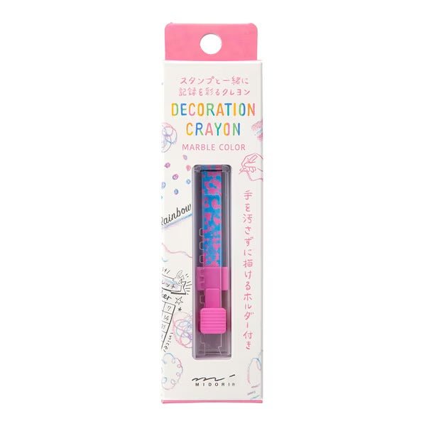 Decoration Crayon Marble Colors / MIDORI