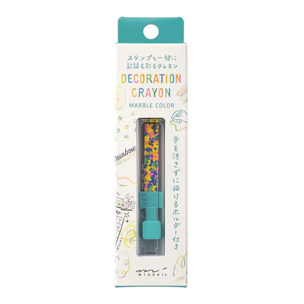 Decoration Crayon Marble Colors / MIDORI