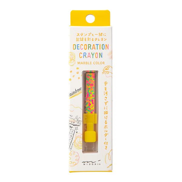Decoration Crayon Marble Colors / MIDORI
