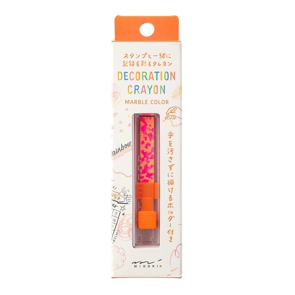 Decoration Crayon Marble Colors / MIDORI