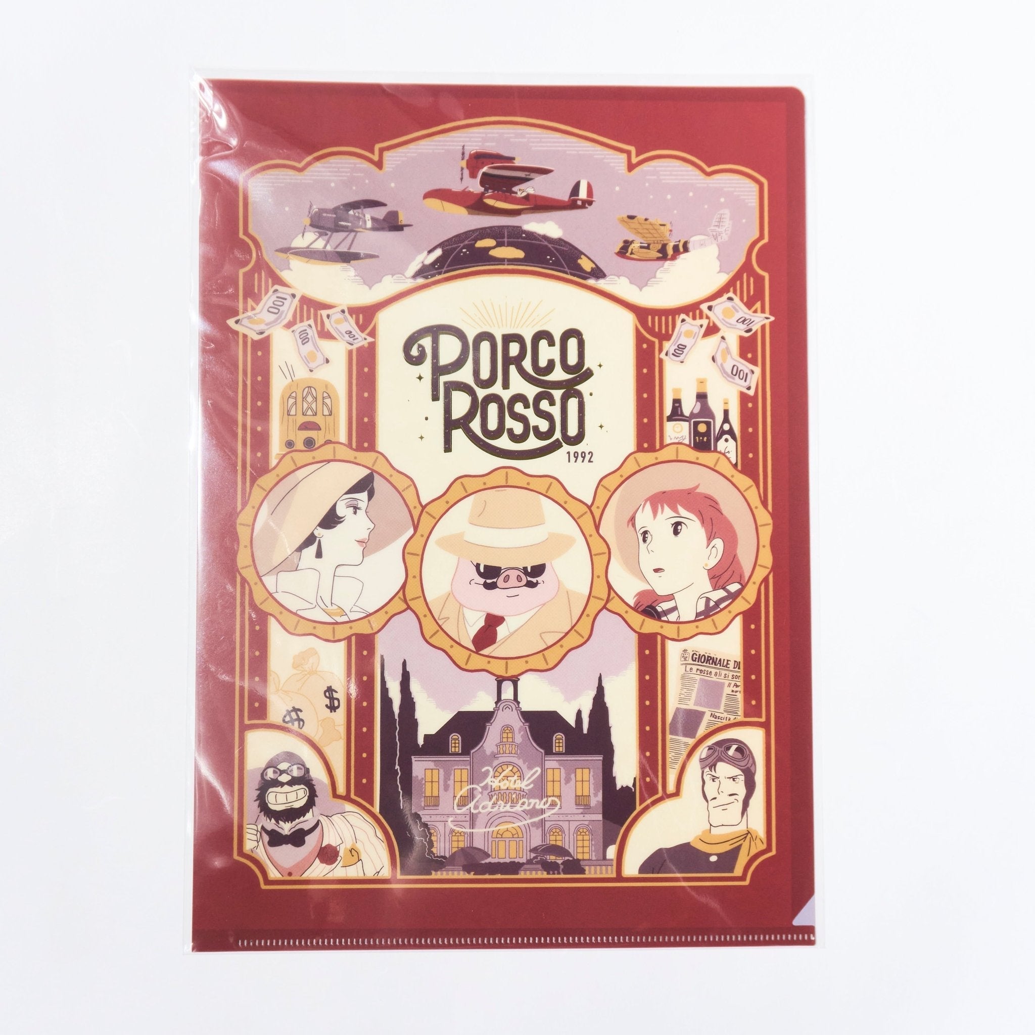 Studio Ghibli Retro Frame A4 Clear File Folder / Movic