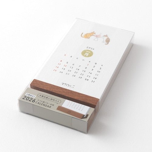 Dog and Cat Stand Calendars 2026 / MIDORI