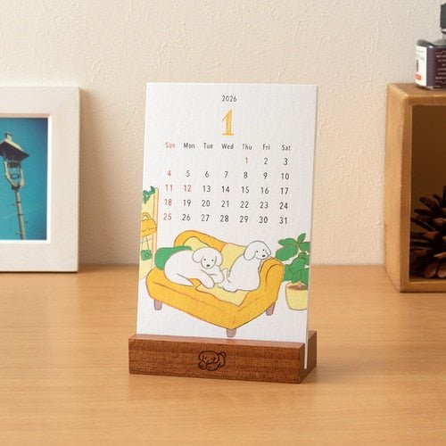 Dog and Cat Stand Calendars 2026 / MIDORI