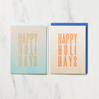 DOT Happy Holidays Christmas Card / Letterpress Letters
