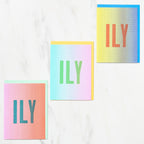 DOT ILY Card / Letterpress Letters