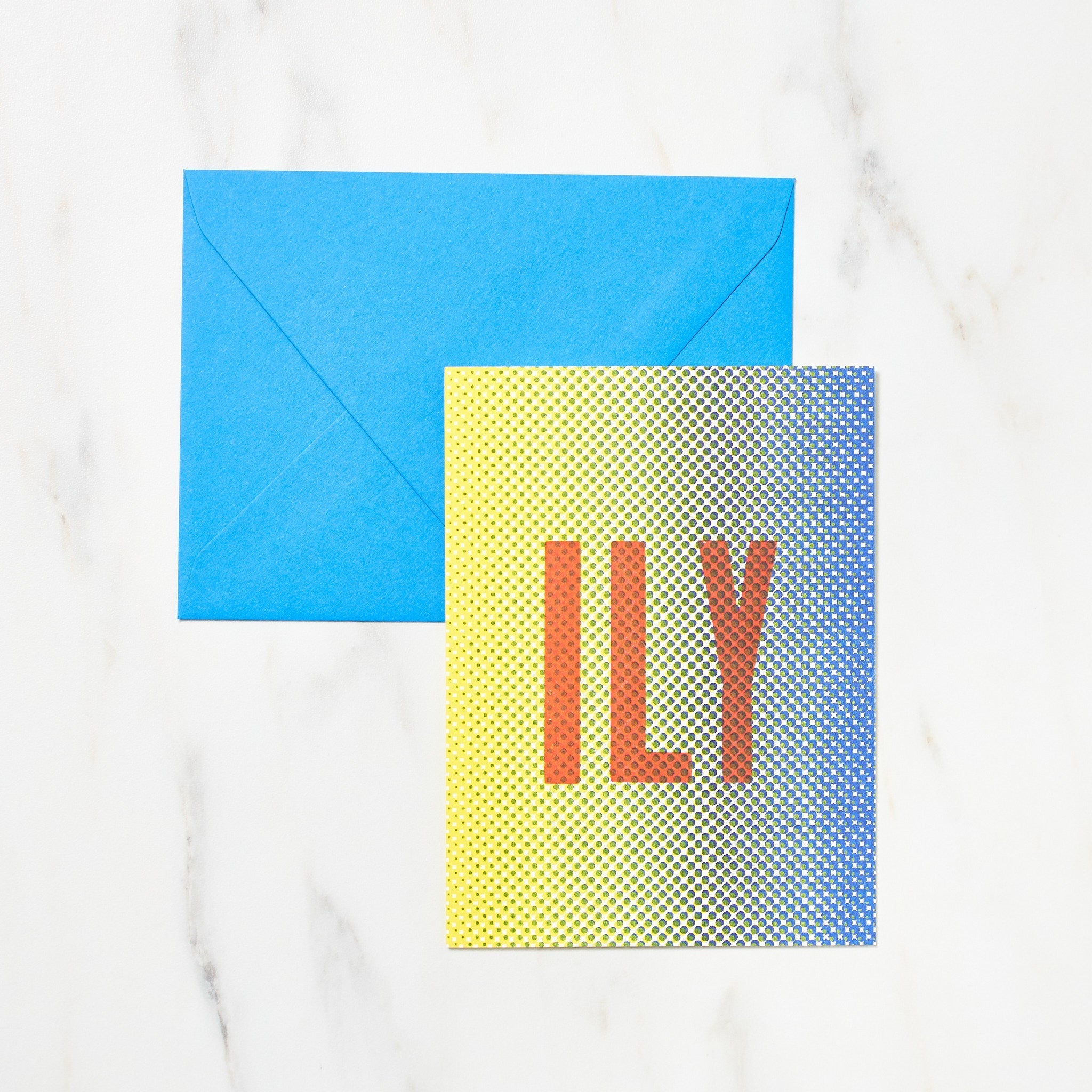 DOT ILY Card / Letterpress Letters