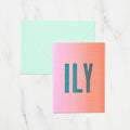 DOT ILY Card / Letterpress Letters