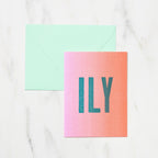 DOT ILY Card / Letterpress Letters