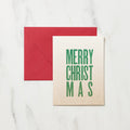 DOT Merry Christmas Card / Letterpress Letters