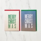 DOT Merry Christmas Card / Letterpress Letters