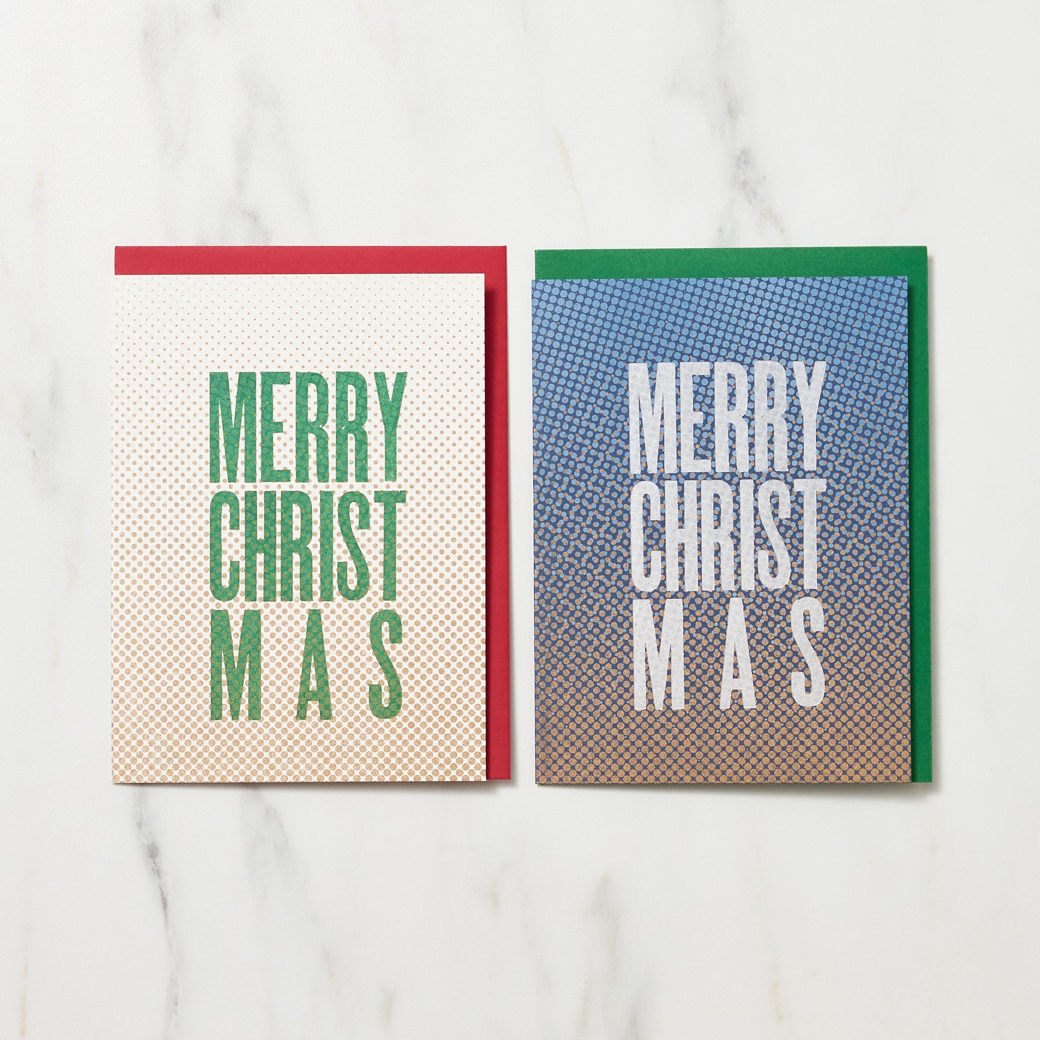DOT Merry Christmas Card / Letterpress Letters