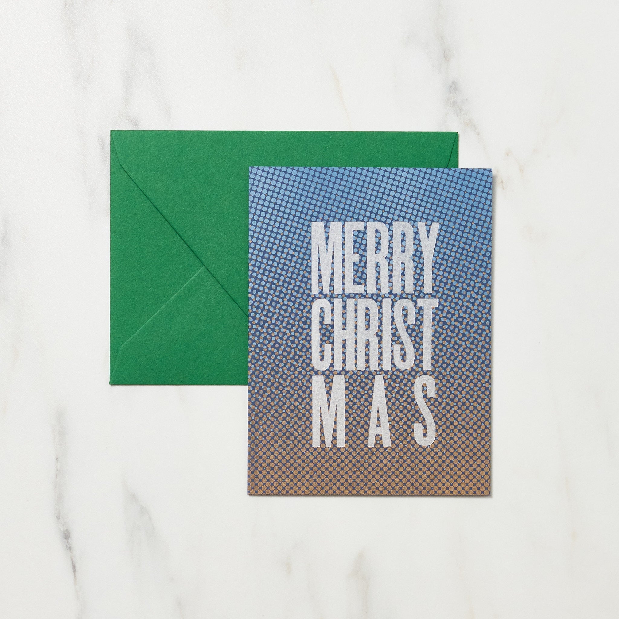 DOT Merry Christmas Card / Letterpress Letters