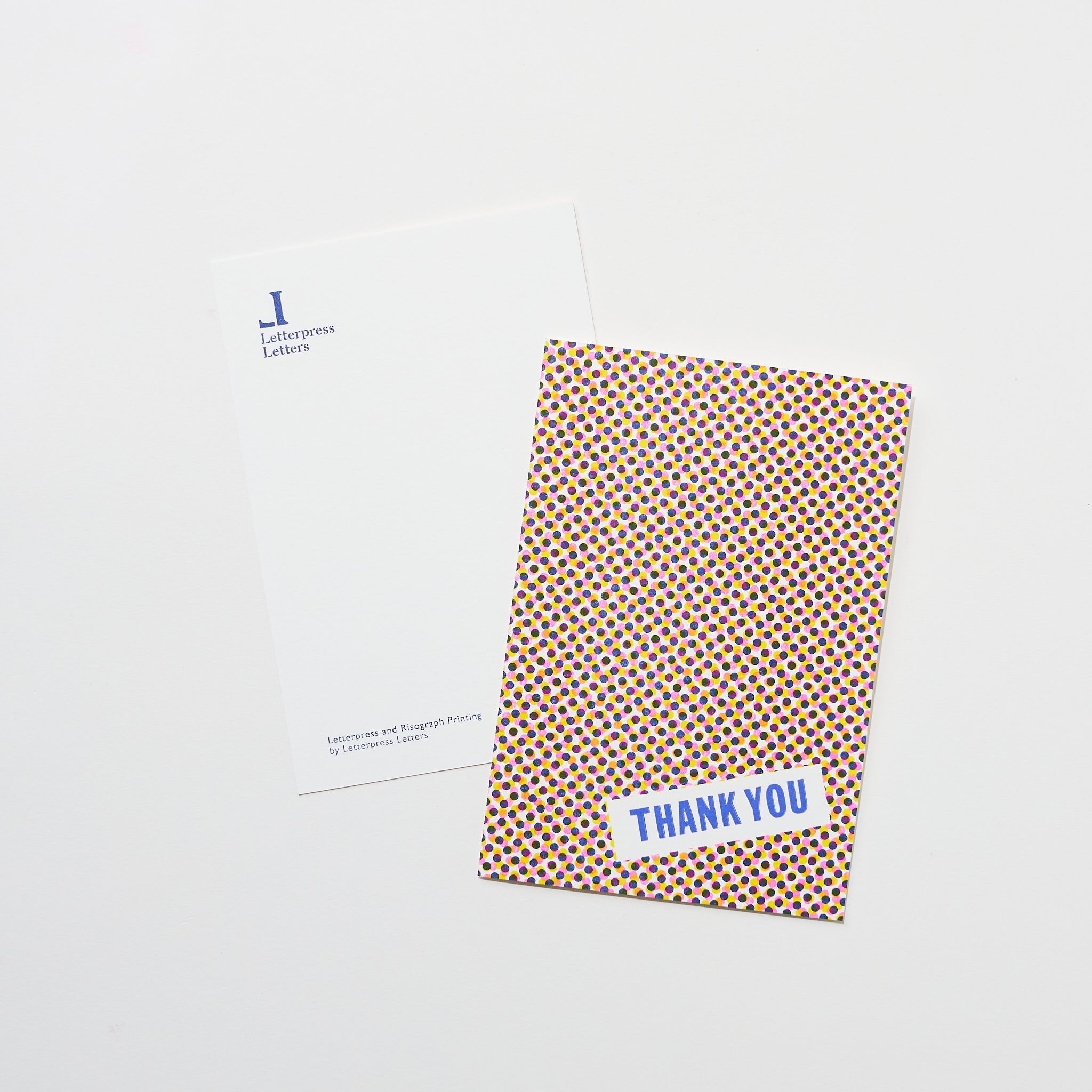 DOT Thank You Card / Letterpress Letters
