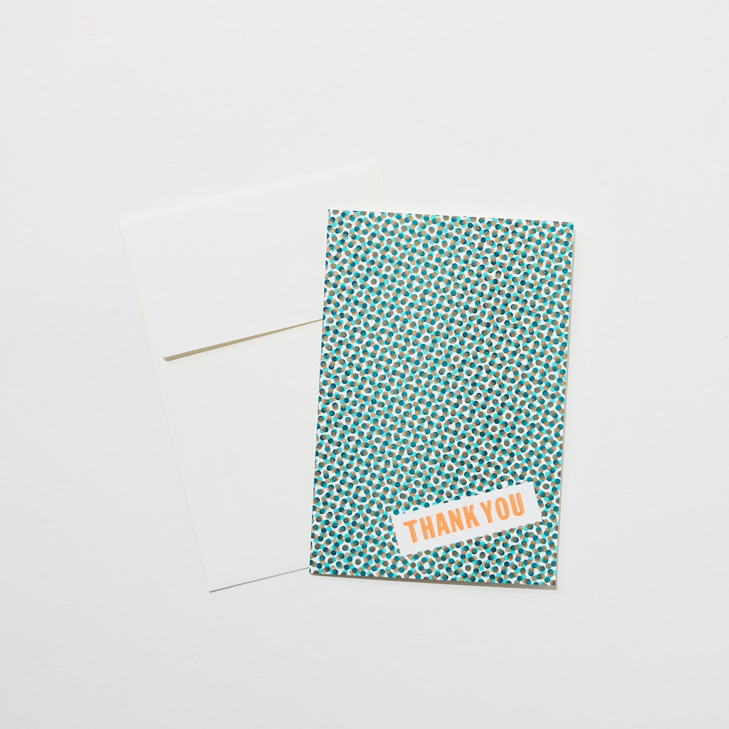 DOT Thank You Card / Letterpress Letters