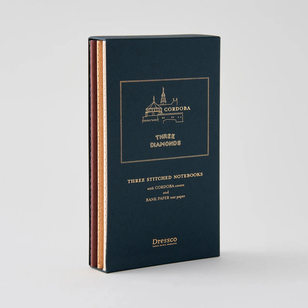 Dressco Cordoba Stitch Notebook Bookcase Set / TAKEO PAPER PRODUCTS
