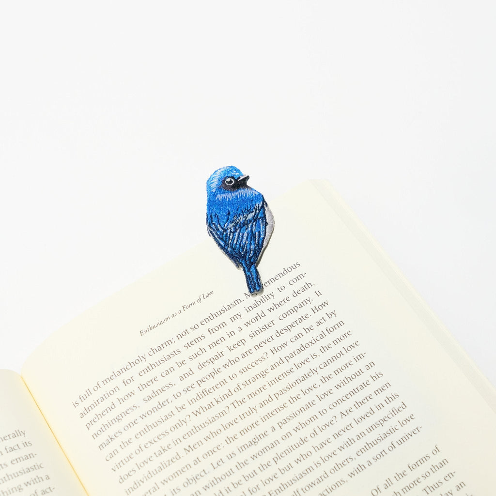 Embroidered Bird Bookmark / HISAGO