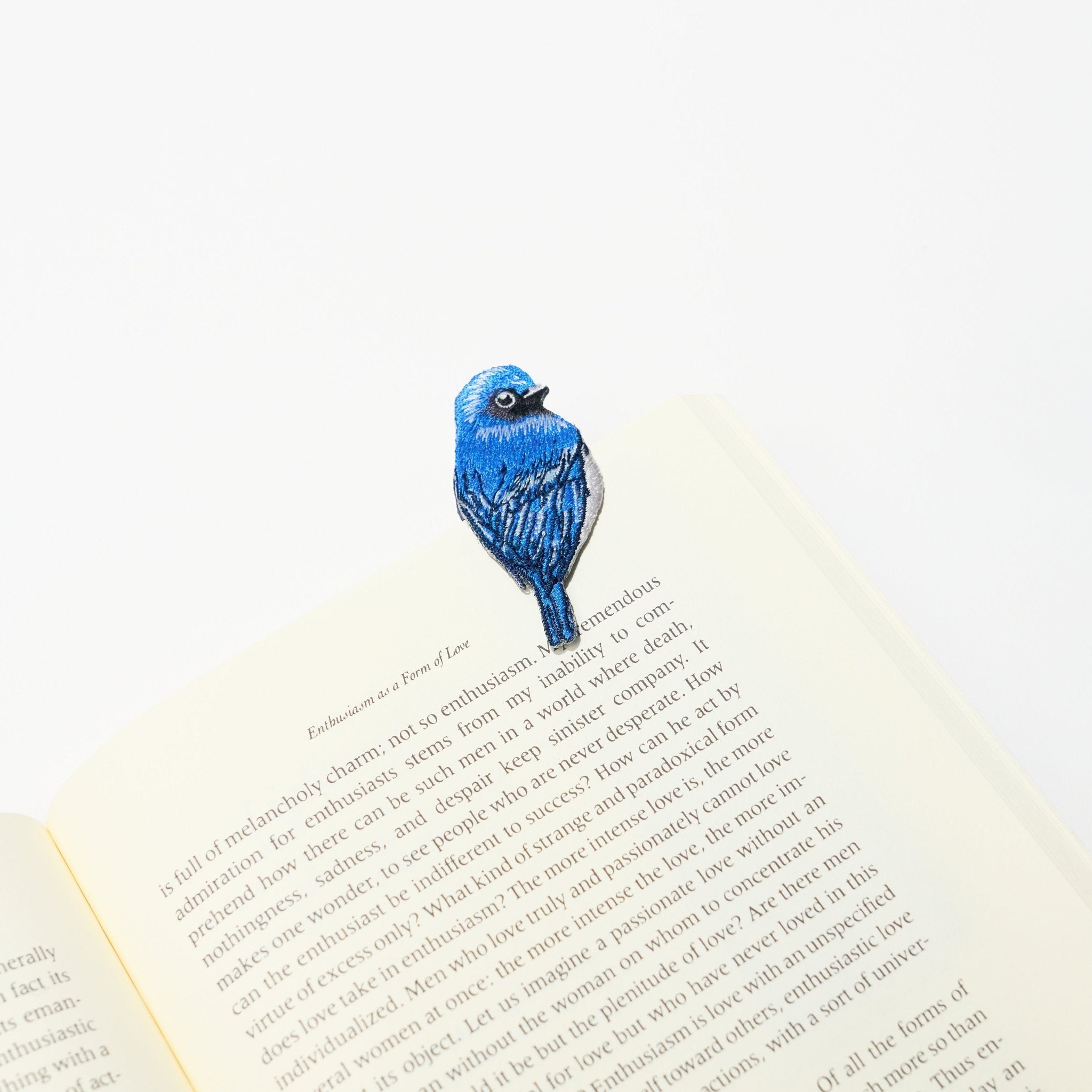 Embroidered Bird Bookmark / HISAGO