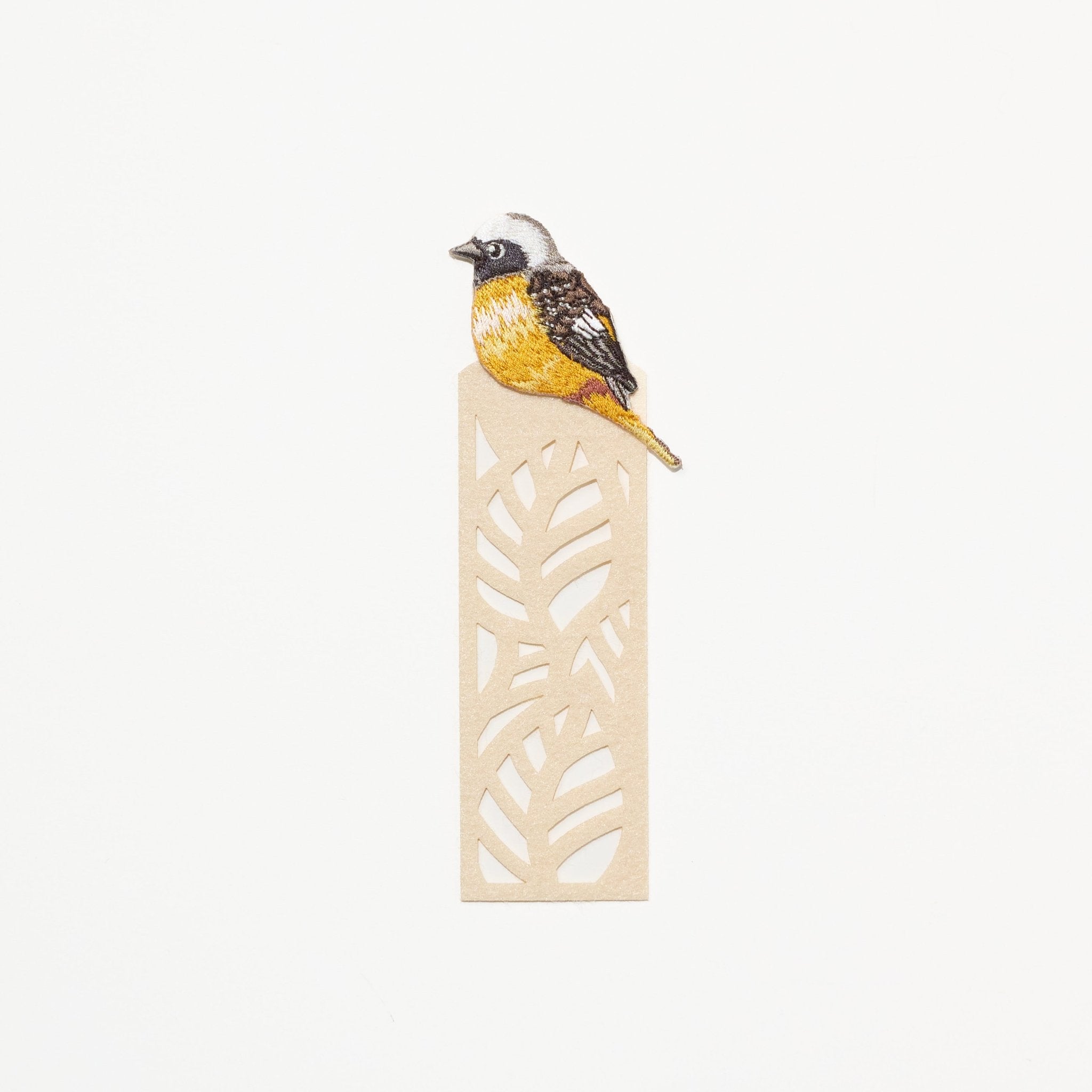 Embroidered Bird Bookmark / HISAGO