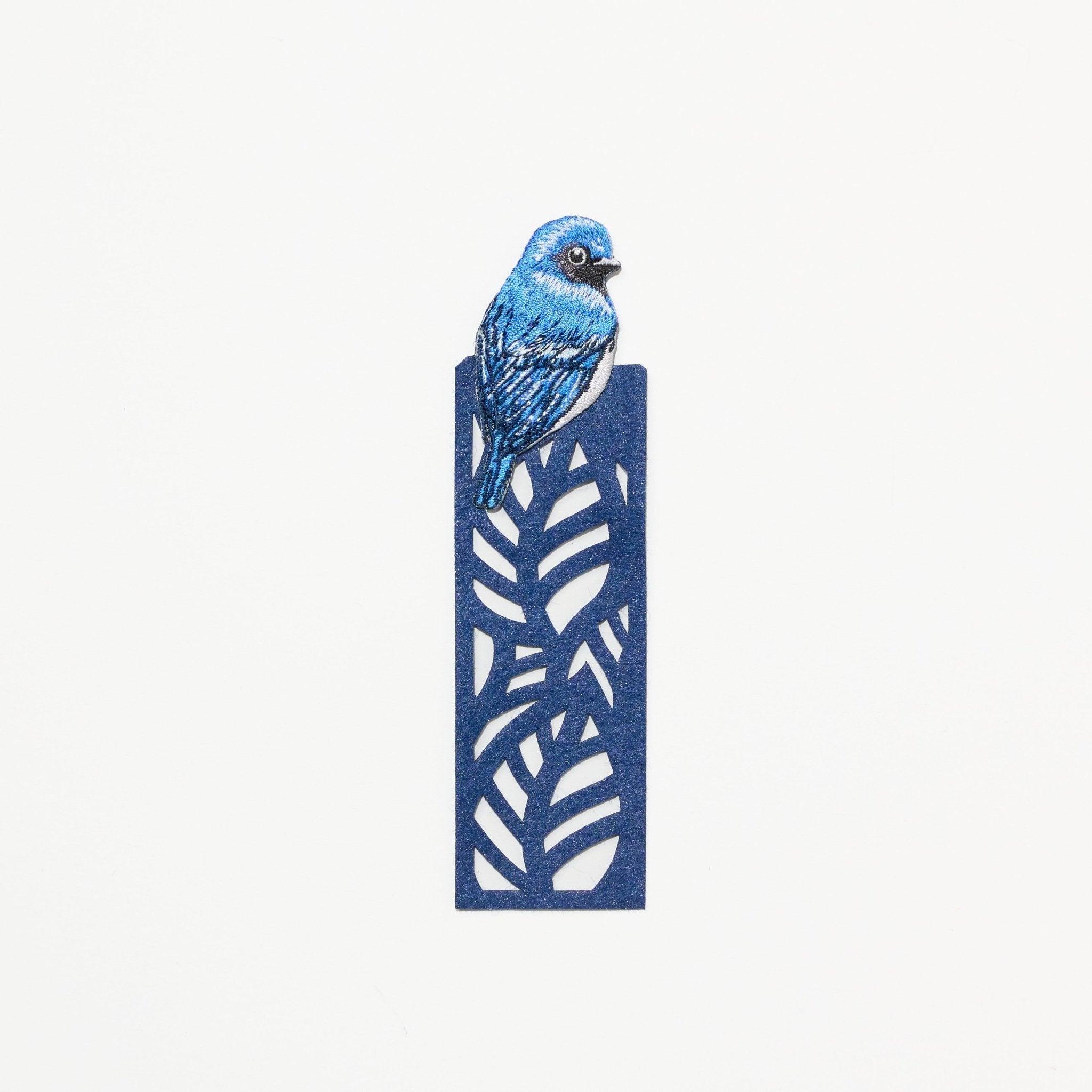 Embroidered Bird Bookmark / HISAGO