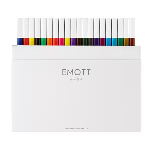 EMOTT Water Based Felt-Tip Pen 40 Color Set / uni Mitsubishi Pencil