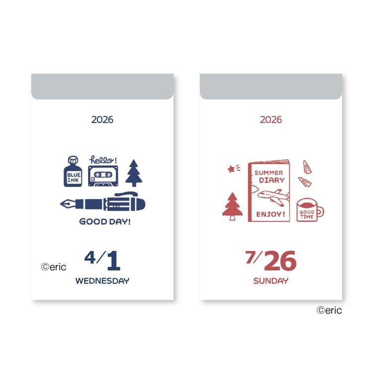 eric Daily Calendar 2026 / Shin Nihon Calendar