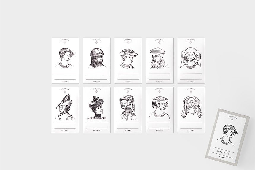 Ex Libris Bookplate Sticker Series / TOUCH & FLOW