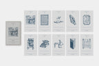 Ex Libris Bookplate Sticker Series / TOUCH & FLOW
