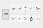 Ex Libris Bookplate Sticker Series / TOUCH & FLOW