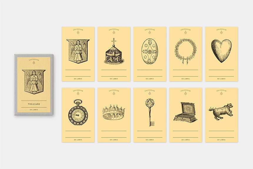 Ex Libris Bookplate Sticker Series / TOUCH & FLOW